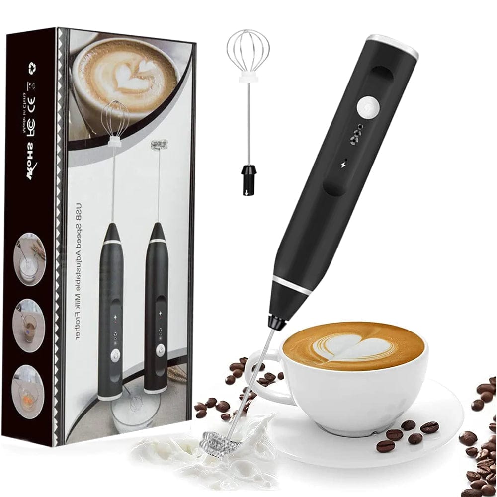2 in 1 Coffee Beater Rechargeable Smooth Mixing Easy Use Compact Design Comfortable Handling