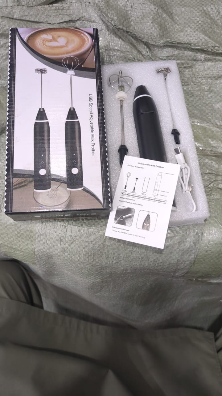 2 in 1 Coffee Beater Rechargeable Smooth Mixing Easy Use Compact Design Comfortable Handling