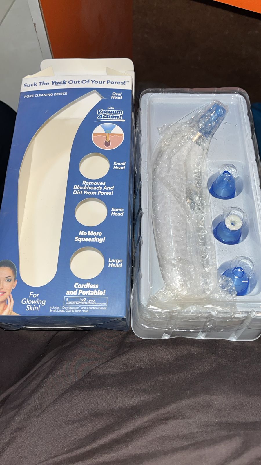 Derma Suction Facial SPA | 4‑in‑1 Blackhead Remover | Acne Pore Cleaner | Suction Tool