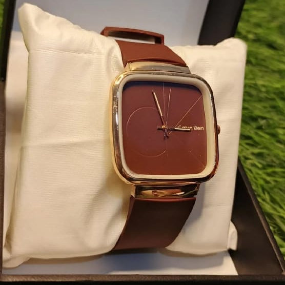 Calvin Klein Mens Watch With Square Dial Elegant Modern And Durable Timepiece For Daily Wear And Special Occasions (Without Box)